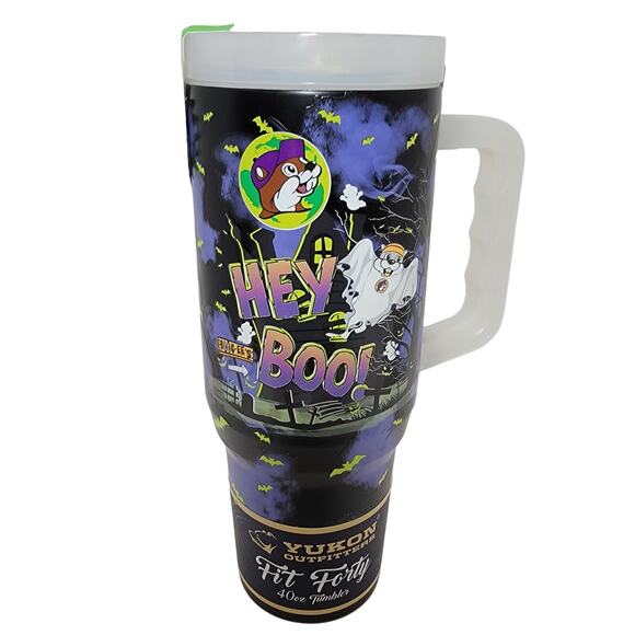 Bucees Halloween 2024 New Tumbler Glow in Dark Buc-ee's 40oz Hey Boo Yukon NWT - Picture 1 of 7